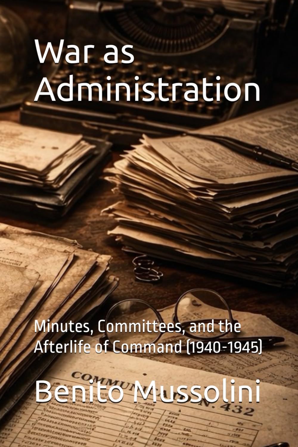 War as Administration: Minutes, Committees, and the Afterlife of Command (1940-1945) (Mussolini: Philosophy of Command (1901-1944))