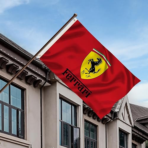 Bandera de carreras de Ferrari de 3 x 5 pies 150D para hombre, para bandera de garaje