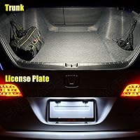 Vista 6 de Kit de 6 luces LED Corolla para interior Toyota Corolla 2003-2021 blanco 6000K paquete de iluminación LED interior + luces de matrícula, herramienta