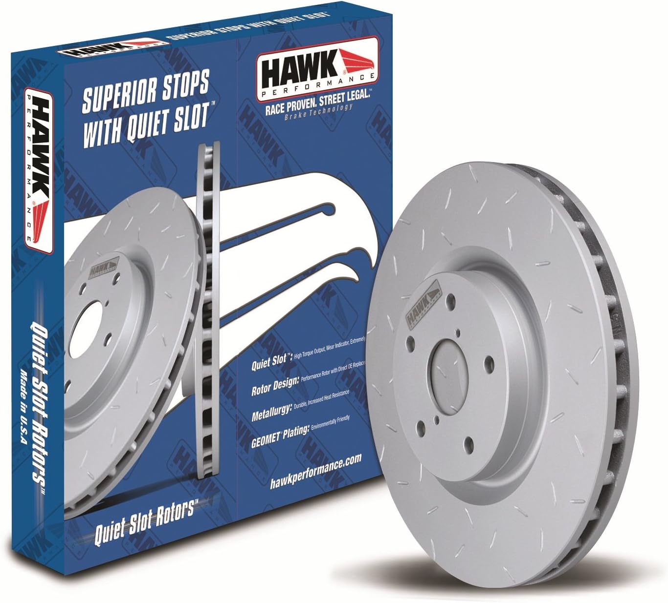 Hawk Performance HUS620 Quiet Slot Rotor