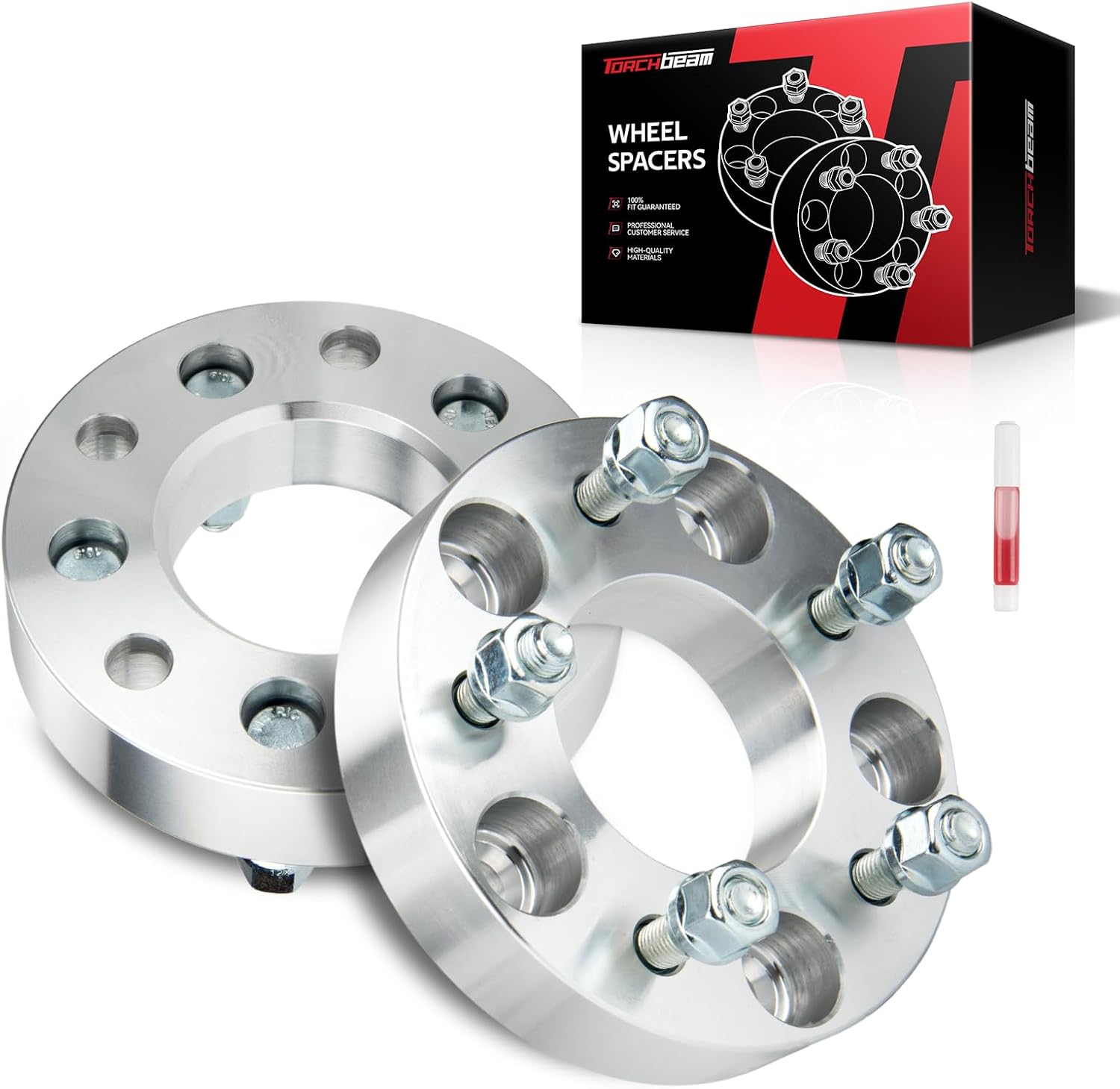 Torchbeam 5x5 to 5x4.75 1.25 inch Wheel Adapters for Grand Caravan, Pacifica, Town & Country, Journey, Caprice, Routan, Impala, C/V, Roadmaster, Fleetwood, 78mm Center Bore & M12x1.5 Studs