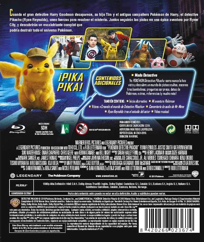 Amazon.co.jp: PokÄmon:探偵ピカチュウ[Blu-ray] [Region B