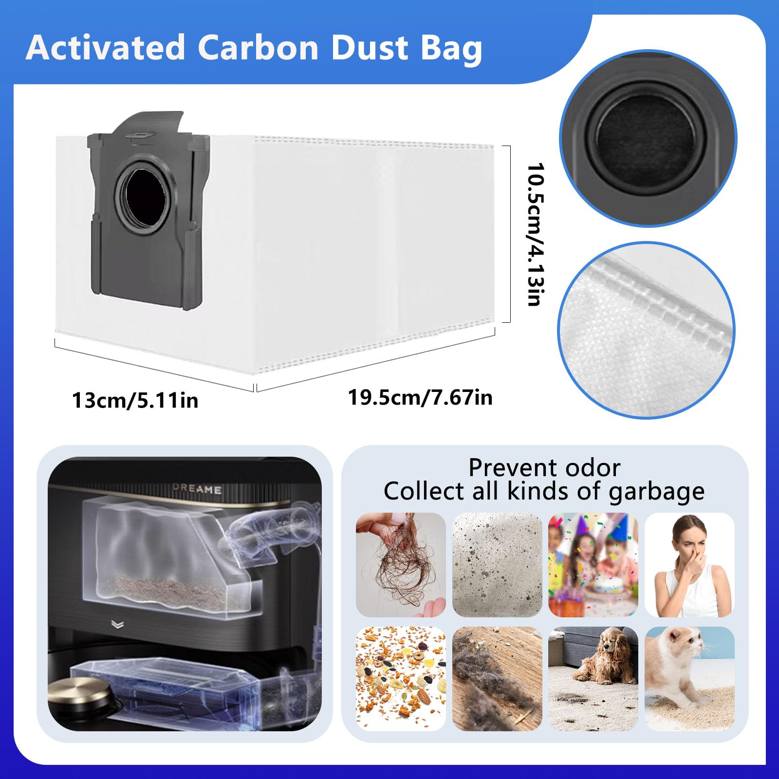 29 Accessori Per Dreame X40 Ultra/L40 Ultra/X40 Master/Mova P50 Pro Ultra: 2 Spazzole Rotelle, 6 Spazzole Laterali, 6 Sacchetti Carbone Attivo, 4 Filtri HEPA, 8 Panni, Ecc.