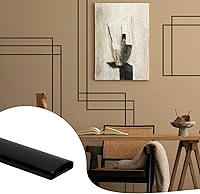 Vista 7 de Moldura de pared despegar y pegar de 9.8 pies, color blanco (pintable), moldura flexible autoadhesiva para pared, bordes, marcos, marcos de ventana