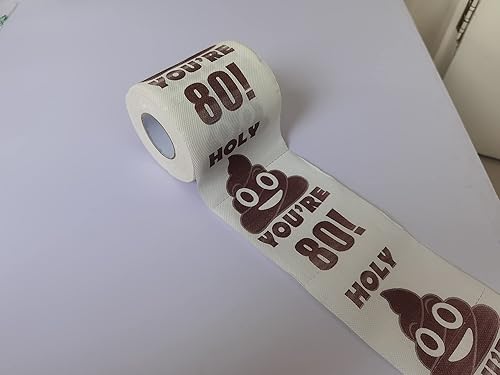 Miniatura 3 de Feliz cumpleaños Holy Poop You're xx Years Old Style - Papel higiénico de papel higiénico de pañuelo, broma, divertida fiesta de cumpleaños, idea de