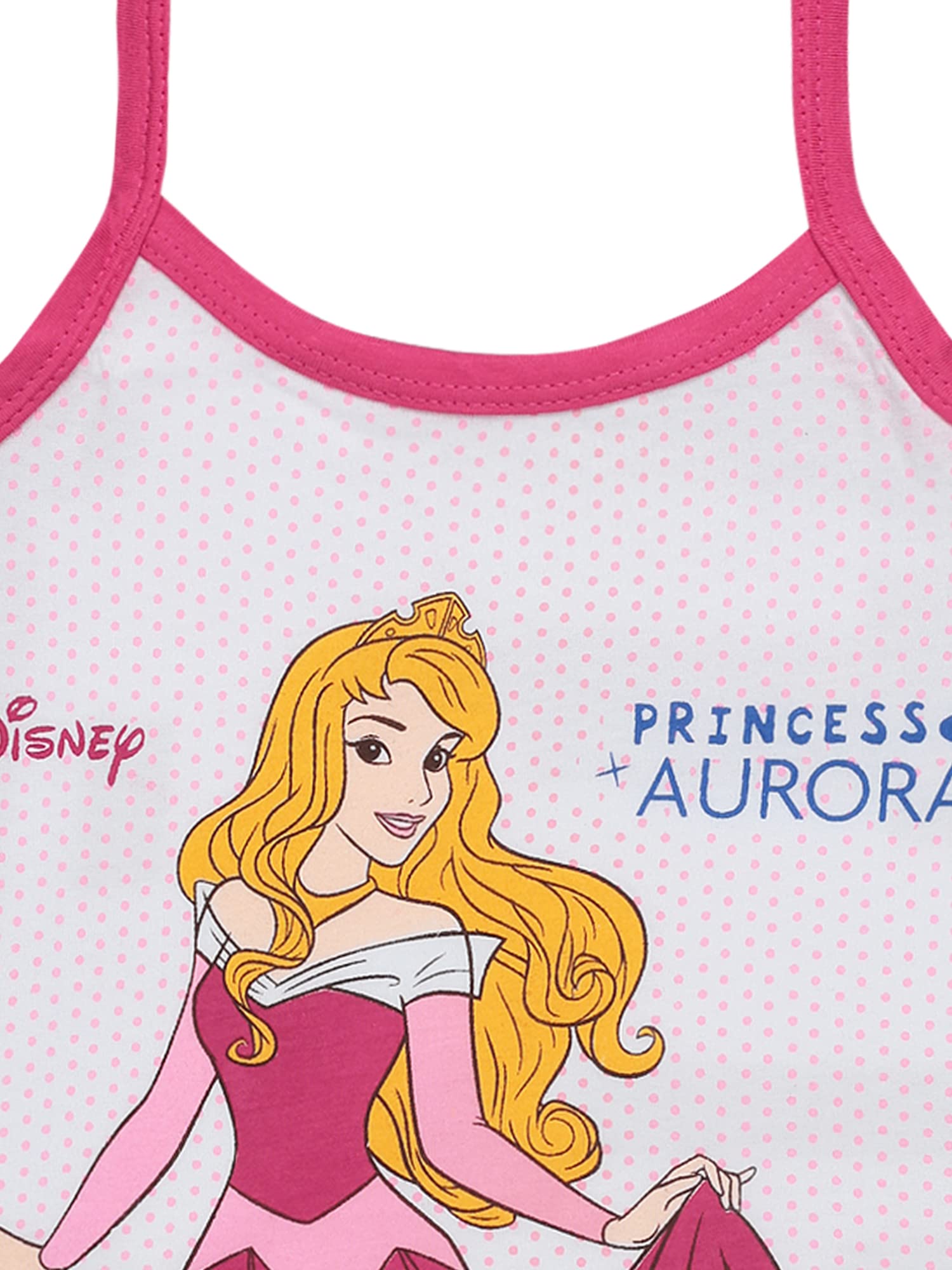 BODYCARE Kids Princess Girls Vest| 100% Cotton| Skin Friendly | Lightweight | Sleeveless Design | Pack of 3 - Assorted (KIA8608-PK003_P3) 1