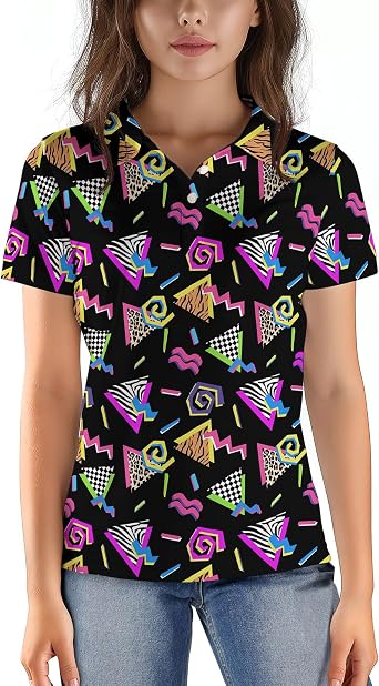 Golf Shirts for Women Short Sleeve Quick Dry Polo Shirts Moisture Wicking Tennis Shirts