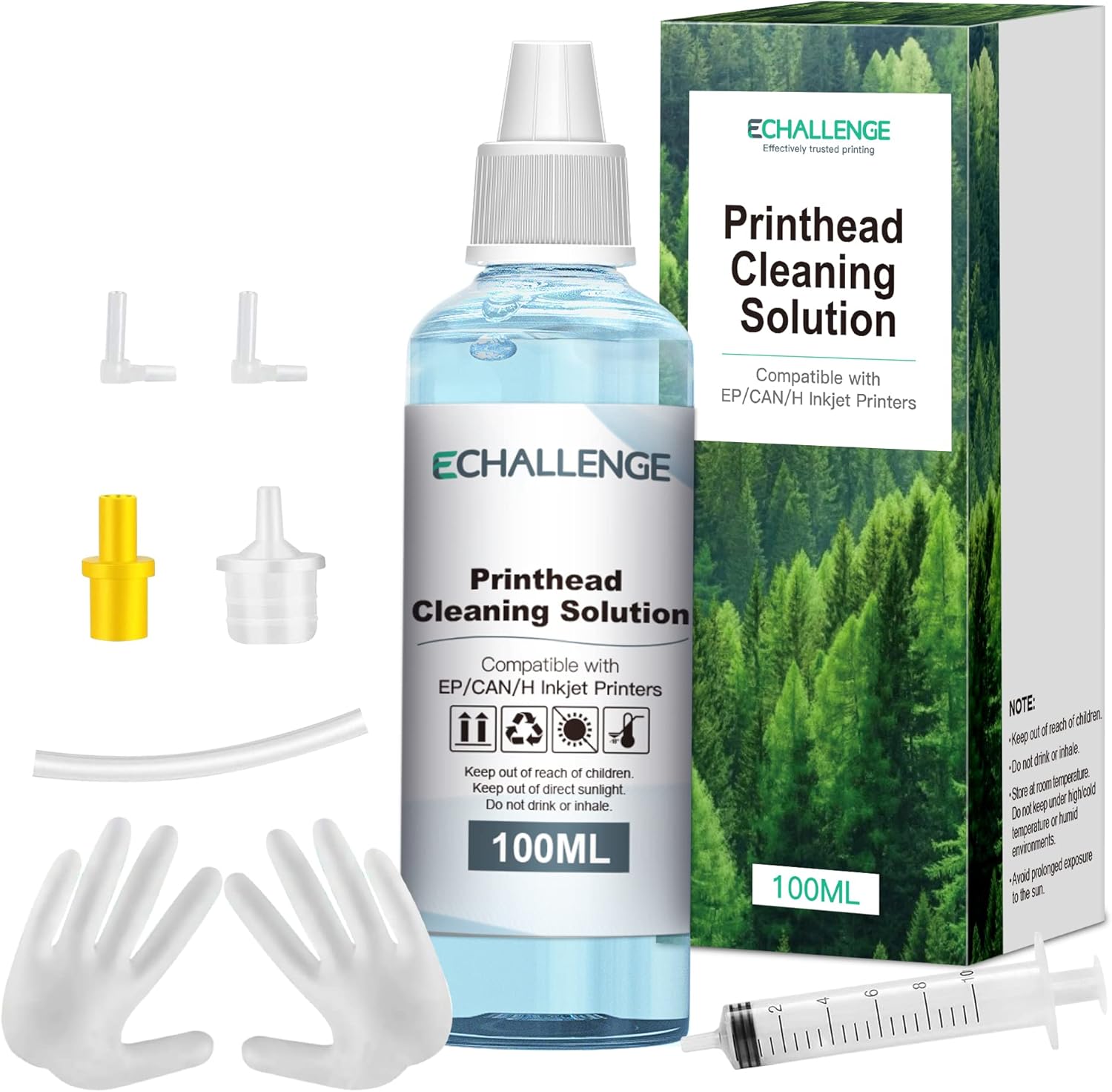 Printer Head Cleaning Kit ECHALLENGE Inkjet Printer Head Cleaner 1 Pack Compatible