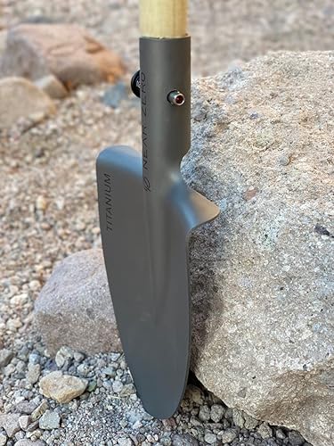 Miniatura 5 de NEAR ZERO Pala de titanio ultraligera  Herramienta de pala de emergencia de aleación TA1 endurecida para hogueras y entrenamiento  Esencial para
