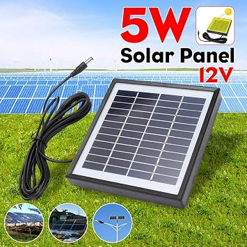 Polycrystalline Solar Panel 5W 12V Outdoor Portable High Performance Polycrystalline Solar Panel by Sunpower