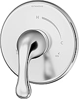 Vista 3 de Symmons 6600-TRM-STN Unity - Moldura para válvula de ducha en níquel satinado (válvula no incluida)