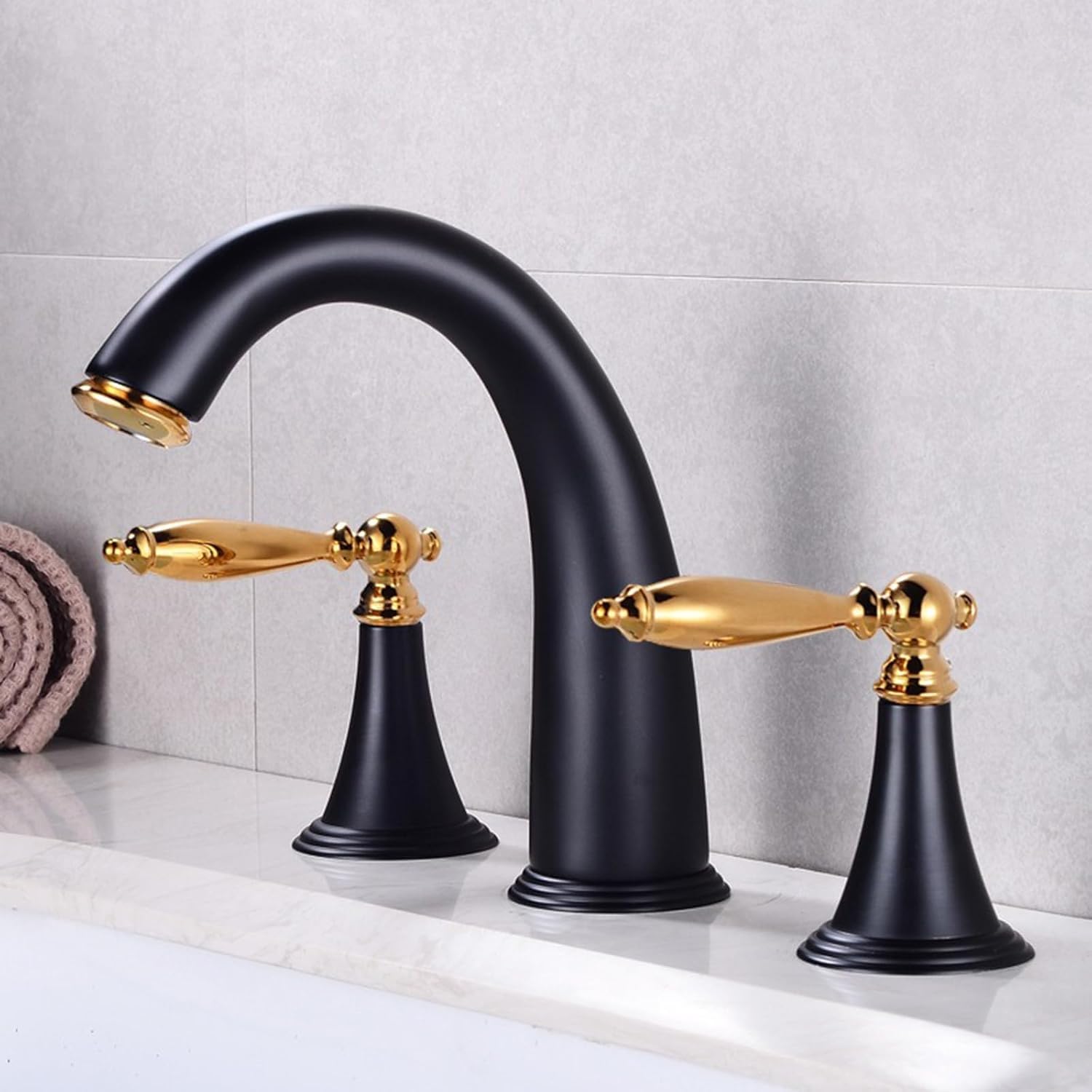 Mezcladora de lavabo retro en latón de alta calidad LWX