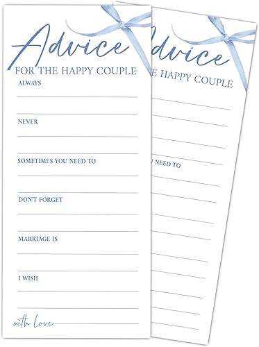 Miniatura 8 de Juegos de fiesta de boda con lazo azul, juegos de boda para 25 invitados, tarjetas de fiesta de compromiso, suministros de fiesta de compromiso y