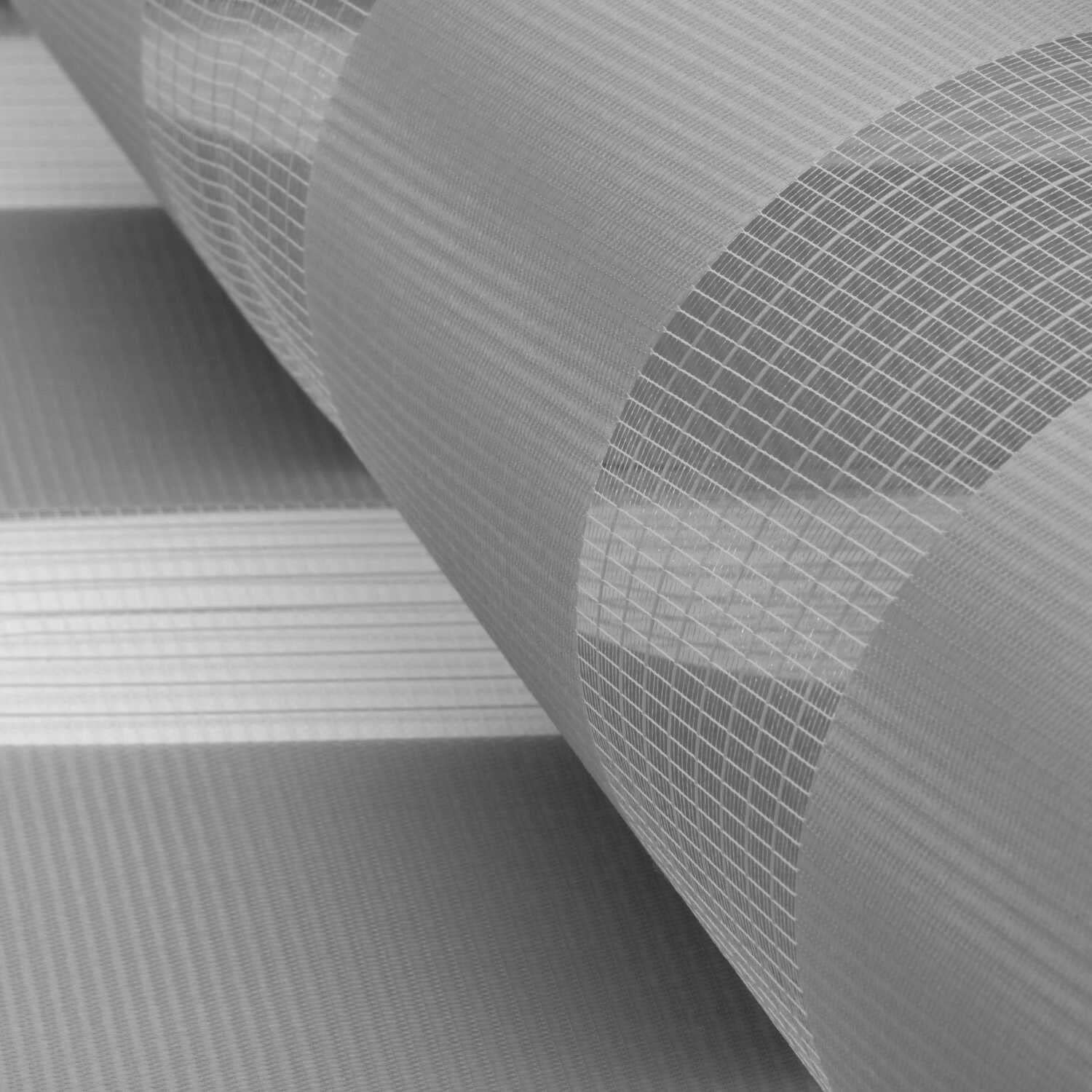 Estika Doppelrollo Klemmfix ohne Bohren - 140 cm x 120 cm - Grau - 27 Stofffarben, Tag und Nacht Duo Rollo, Rollos für Fenster ohne Bohren, Fenster Sichtschutz (140 cm Stoffbreite)