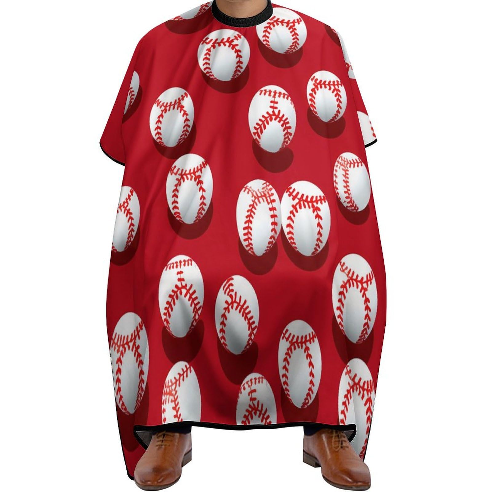 Baseball Hair Cutting Cape for Men Women Waterproof Barber Cape Adjustable Salon Haircut Capes