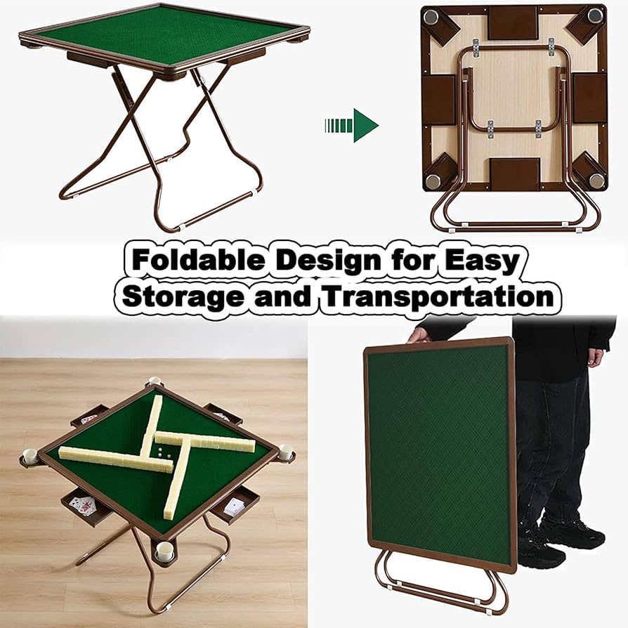 麻雀テーブル｜ 折りたたみ式｜テーブルゲーム✨新品未使用品✨ happy-world272-1.jpg