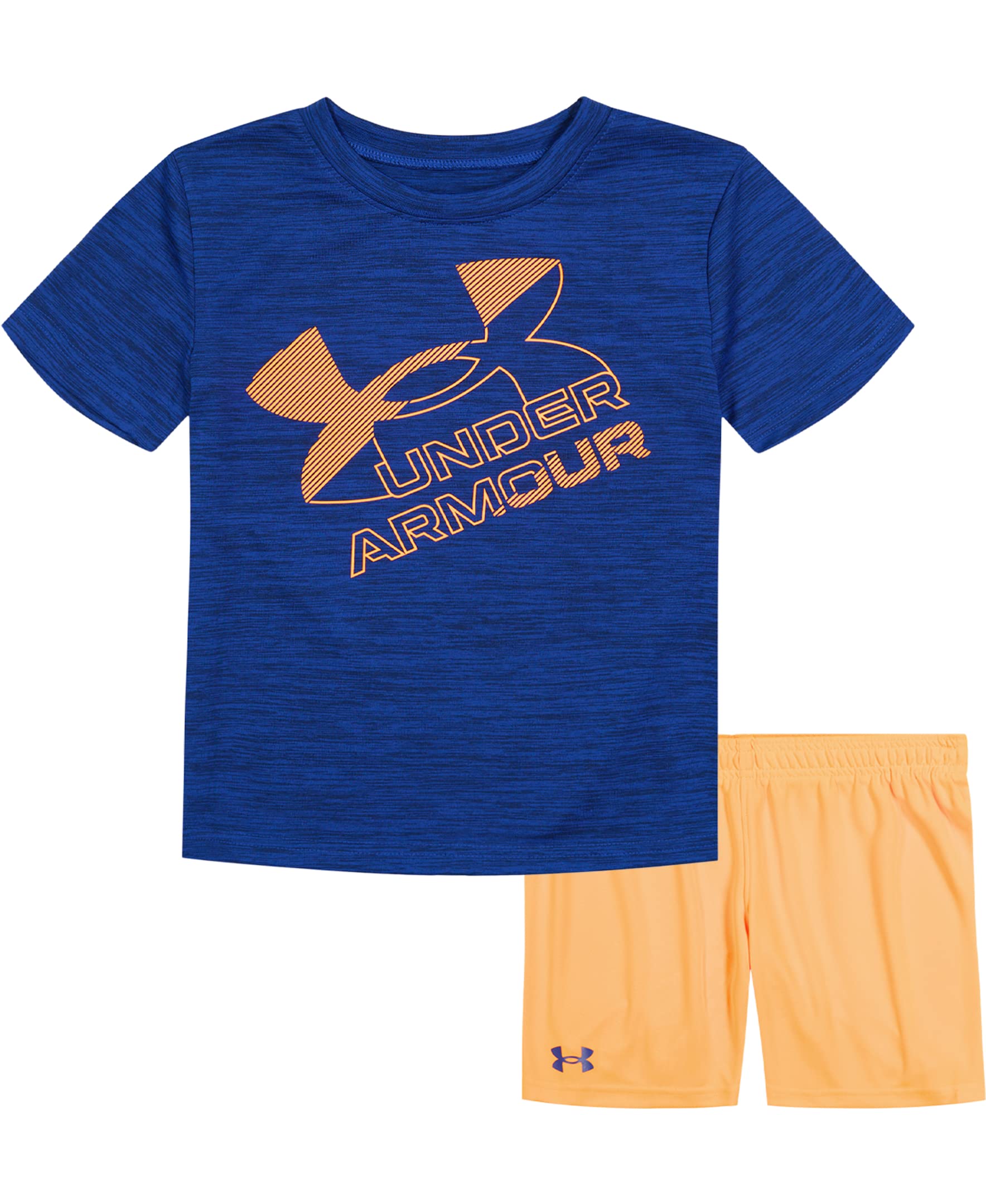 Under Armourboys Ua Linear Big Logo Set T-Shirt and Short Set (pack of 2)