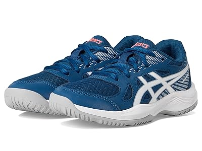 ASICS Kids Upcourt 6 Grade School (Little Kid/Big Kid) Kids Shoes Mako Blue/White : 3.5 Big Kid M, Textile