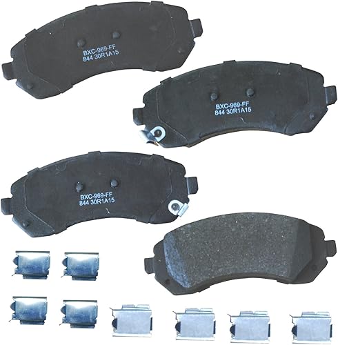 Miniatura 153 de Bendix Pastillas de freno traseras de cerámica Premium SBC1100 para Nissan Frontier 2024-2005, Xterra 2015-2005, Suzuki Equator 2012-2009