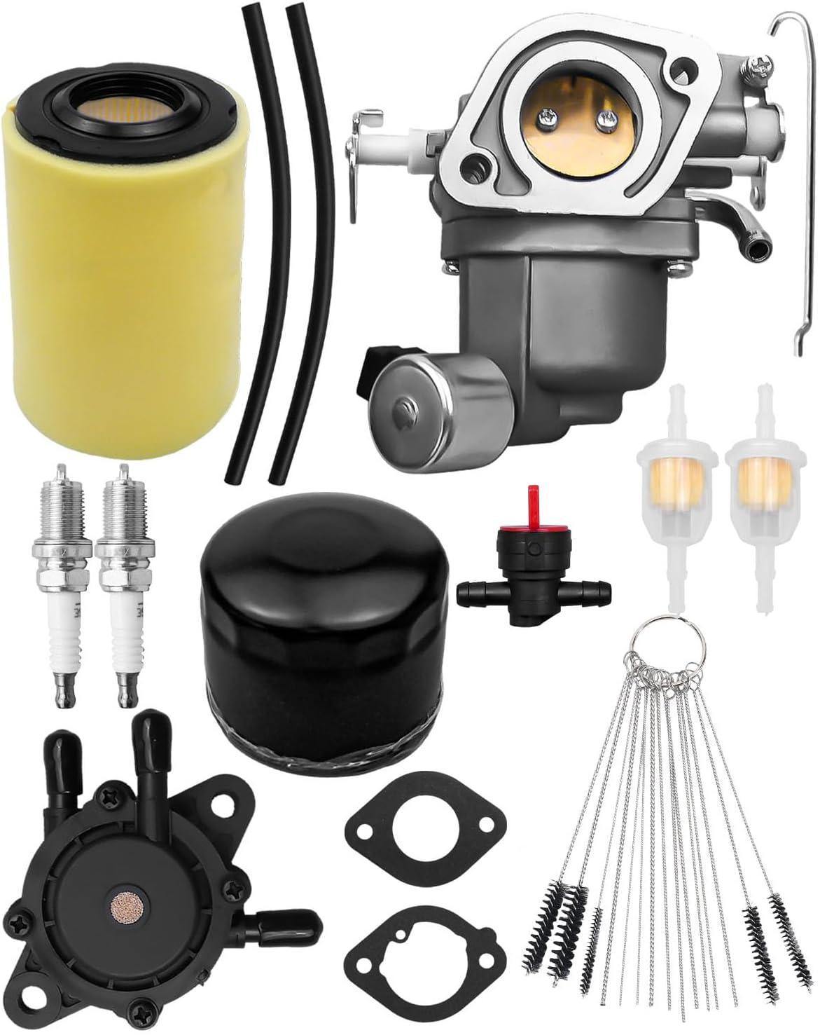 Z335E Carburetor Tune Up Kit Fit for John Deere Z335E Zero Turn Mower, Mower Carb Kit with Fuel Pump Air Filter