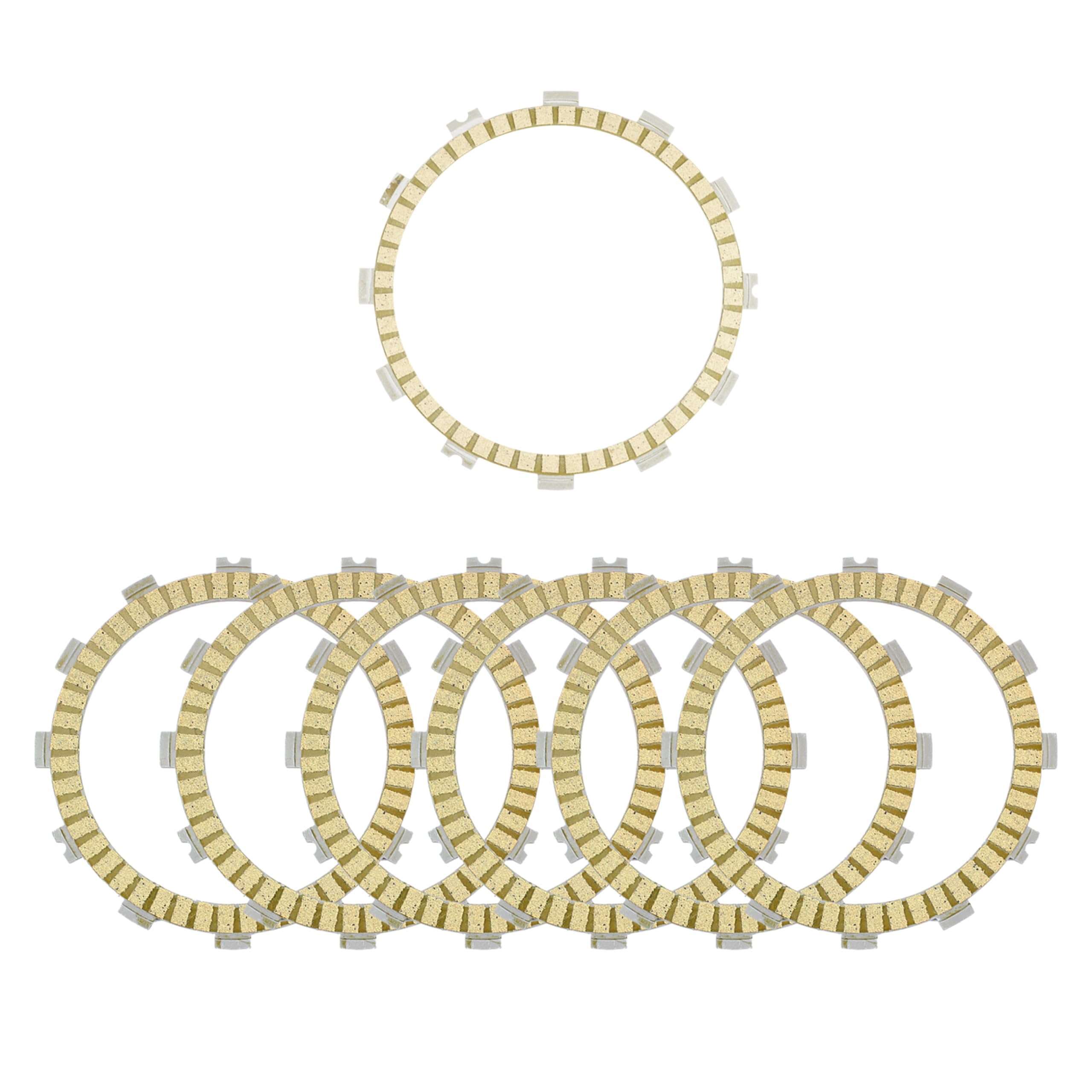 Caltric Clutch Friction Plates Compatible with Suzuki V-Strom 650 DL650 2004-2009 2011