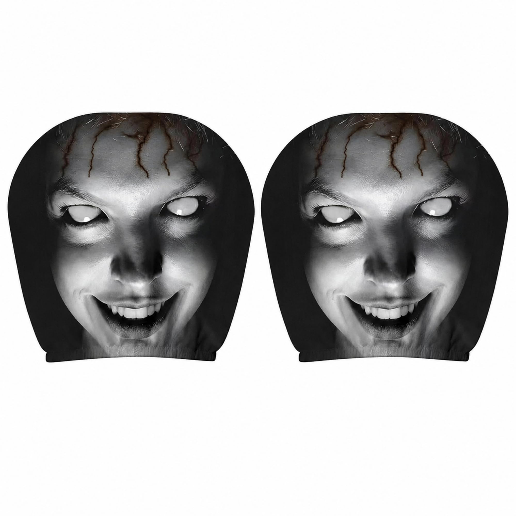 Photo 1 of MSOSRIR 2 Pack Car Headrest Covers - Halloween Ghost Face