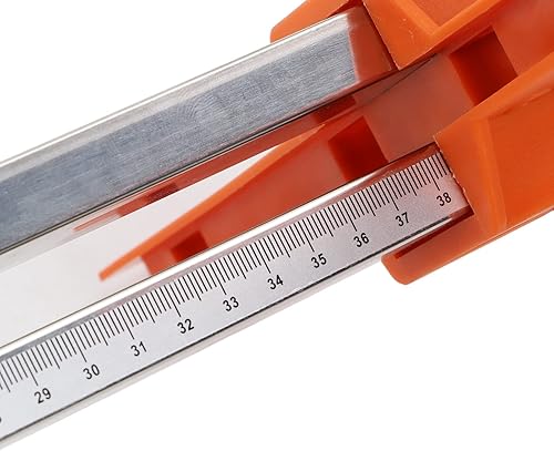 Miniatura 8 de Diydeg Cortador de placas de yeso, cortador manual de paneles de yeso de doble cuchilla, herramienta de corte de paneles de yeso con 2 asas, riel de