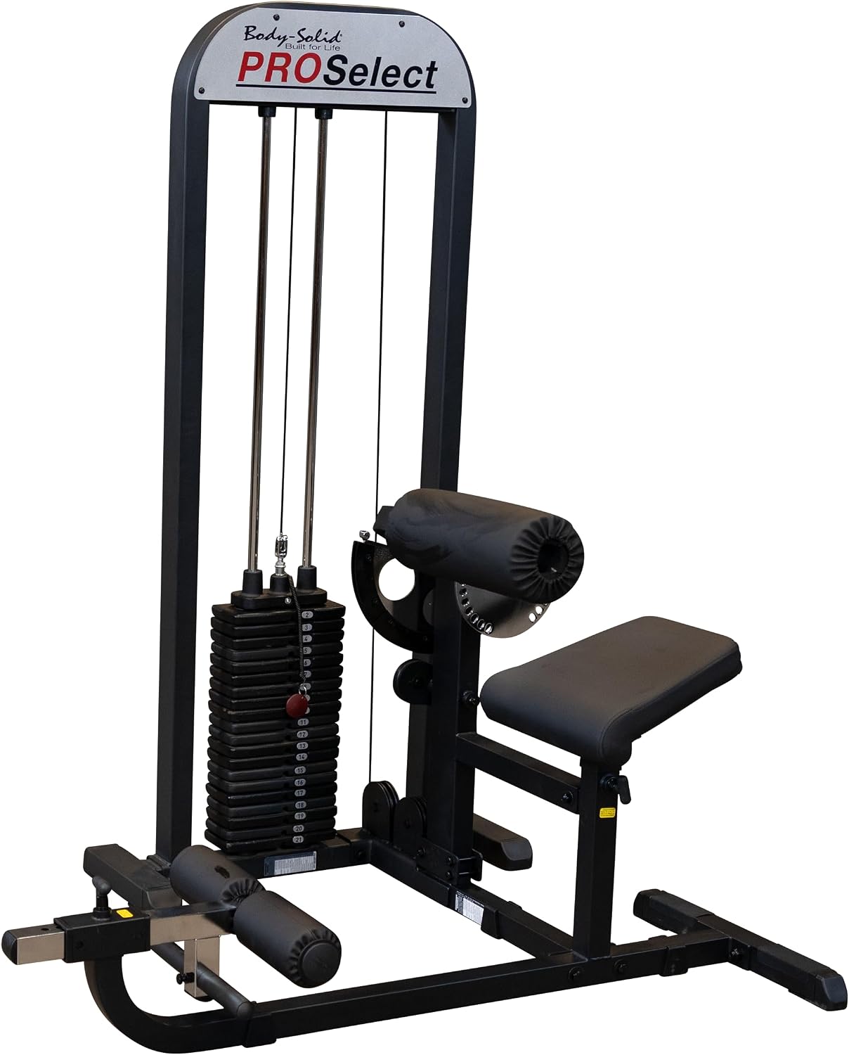 Body-Solid (GCAB-STK) Pro Select Ab and Back Machine with 210-Pound Weight Stack, Abdominal & Back Muscles Training Functional Exercise Workout Station, Home and Commercial Gym