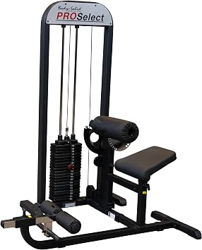 Body-Solid GCAB-STK Pro Select Ab and Back Machine with 210-Pound Weight Stack, Abdominal & Back Muscles Training Functional Exercise Workout Station, Home and Commercial Gym