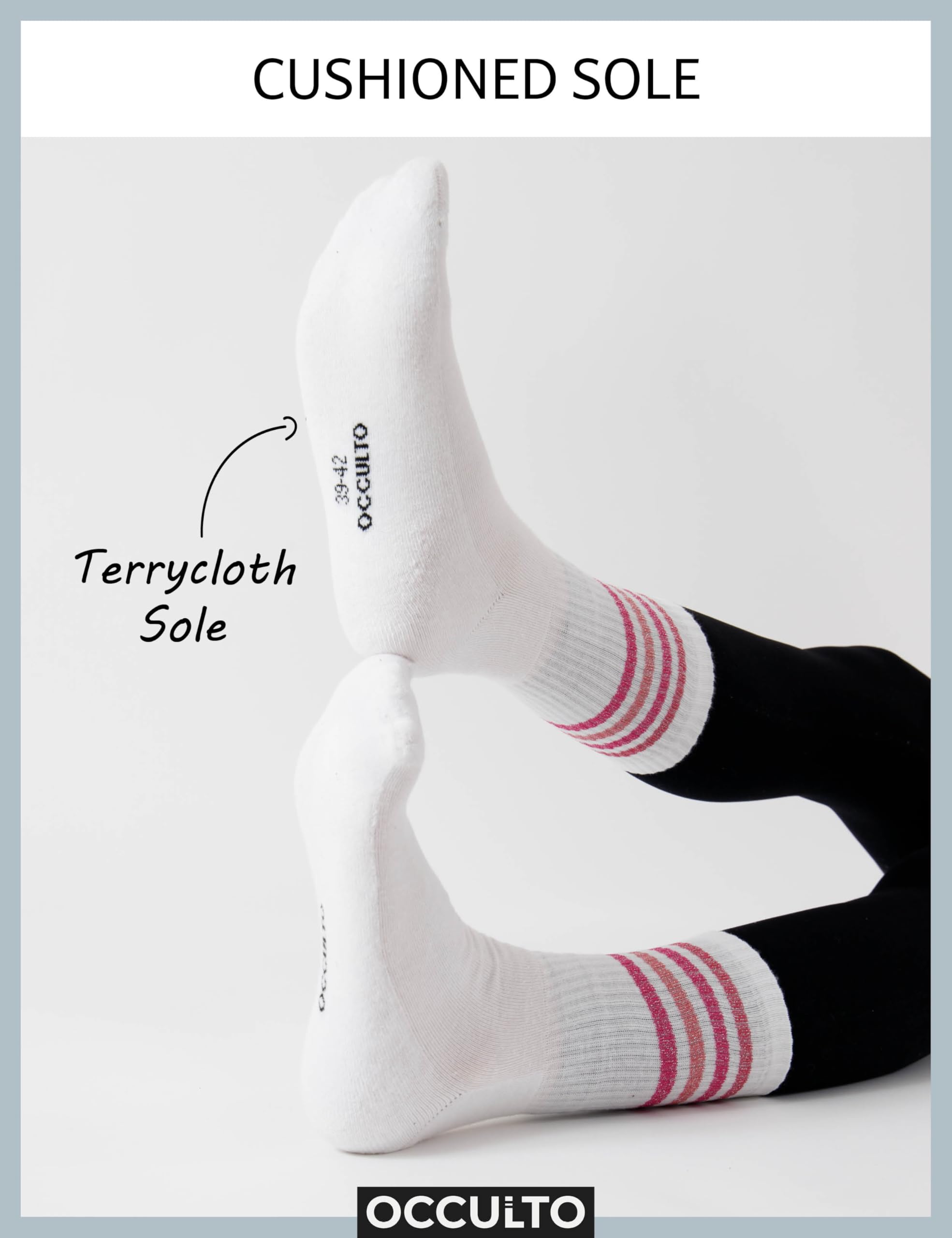 Occulto skarpety tenisowe damski 80% bawełna 6 pak (model: Steffi)