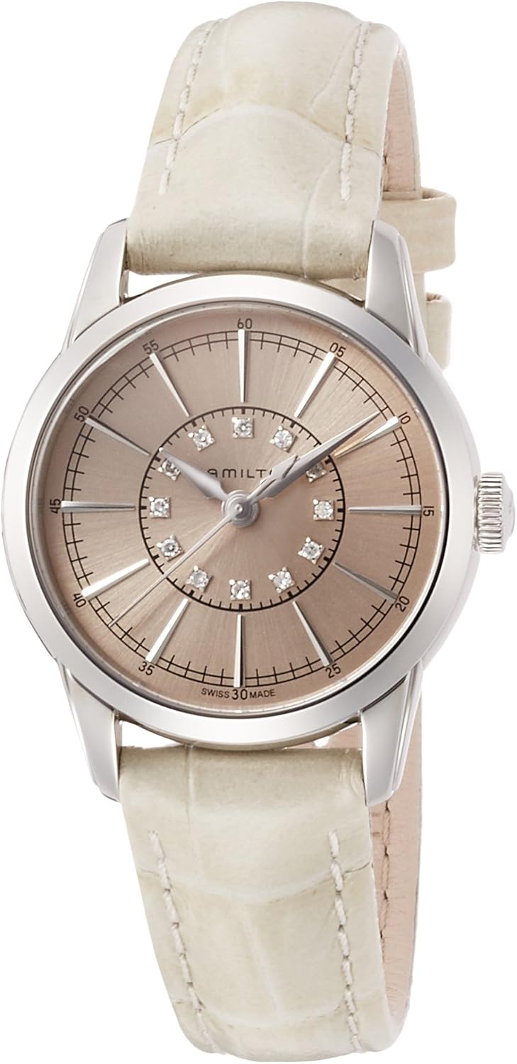 Hamilton Orologio Analogico Quarzo da Donna con Cinturino in Pelle H40311821