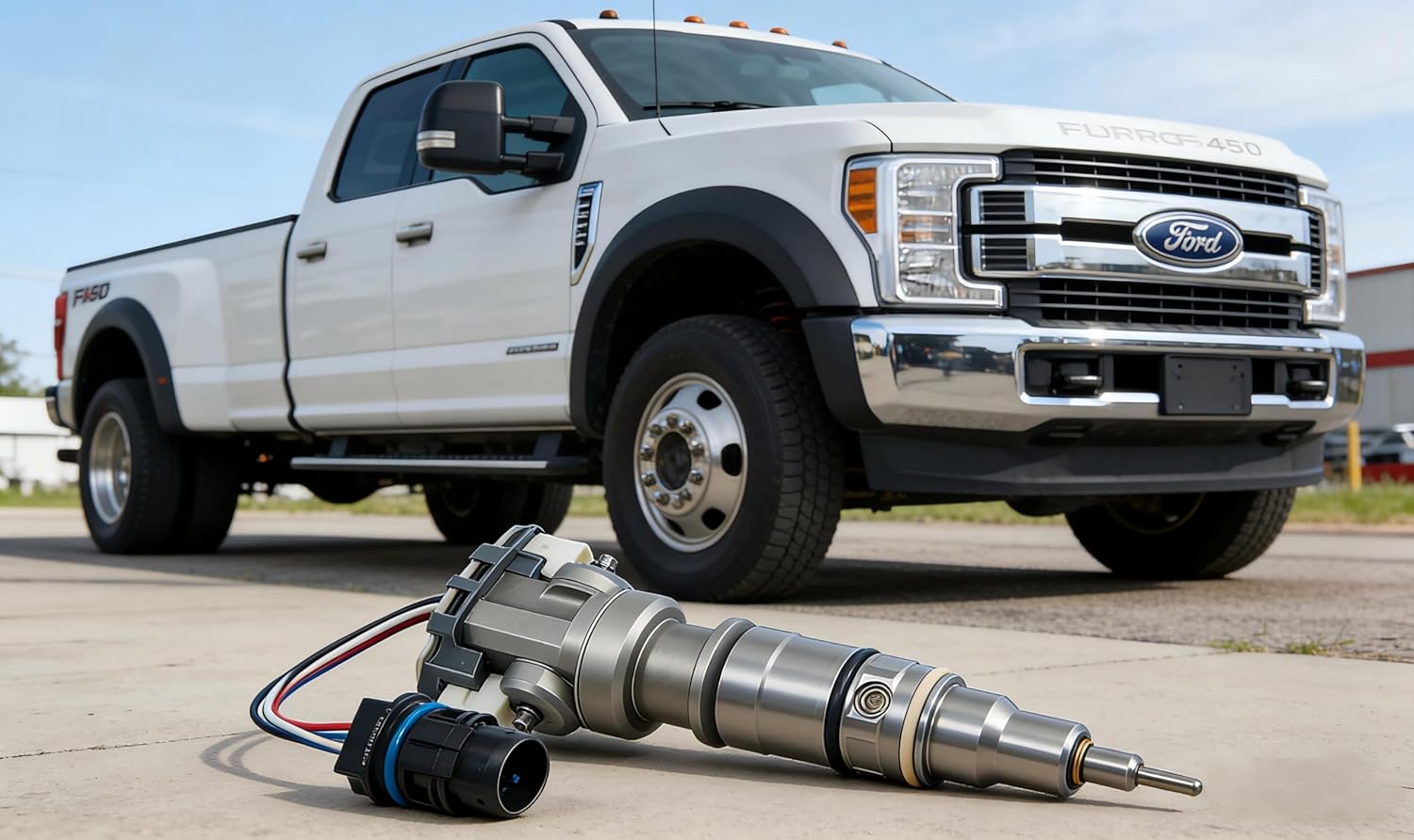 New G2.8 Diesel Fuel Injector Fits for 6.0L PowerStroke Ford & Navistar International VT365 VT275 MaxxForce 5 Engines, Replacement for AP60901, OE# 4C3Z9E527BRM 4C3Z9E527AA 1845150C92