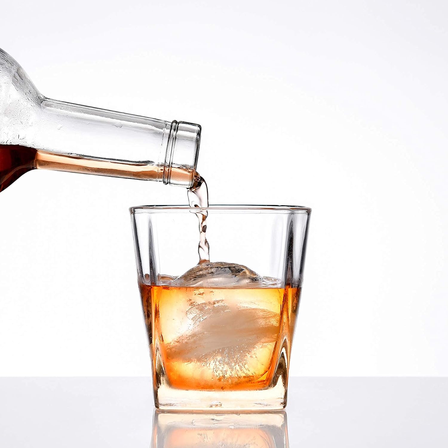 Ice Ball Maker Mold, Ankway 2.5 inches Large Sphere Ice Tray, Double Leak-proof Design with Pressure Ring, Chill longer and melt slower for Whiskey, Scotch on the Rocks, Bourbon, Highball and More