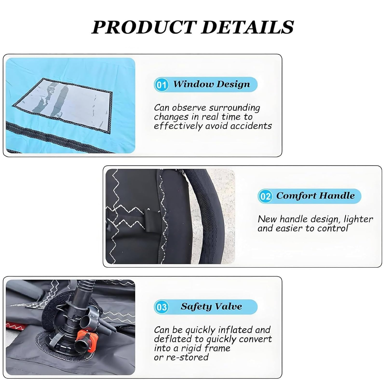 ala Hinchable para Deportes Acuáticos 4㎡ 5㎡ 6㎡ con Ventana, Wing Foil, Kitesurf, Windsurf