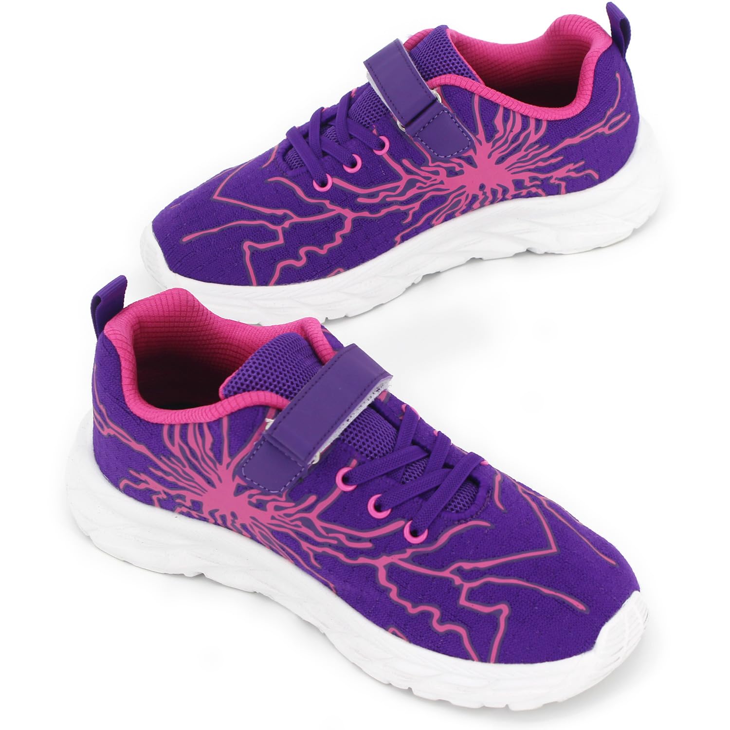 Baskets Fille Léger Respirant Sneakers Sport Antidérapant Chaussures de Course pour Extérieur et Intérieur 28-39EU