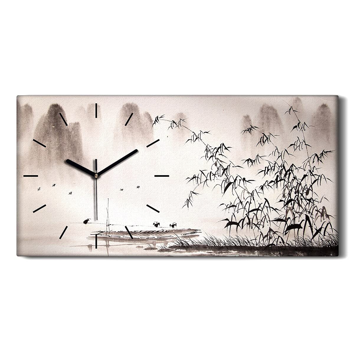 Horloge sur Toile Ne Pas Tic Tac pour un Salon Calme et Sans Bruit