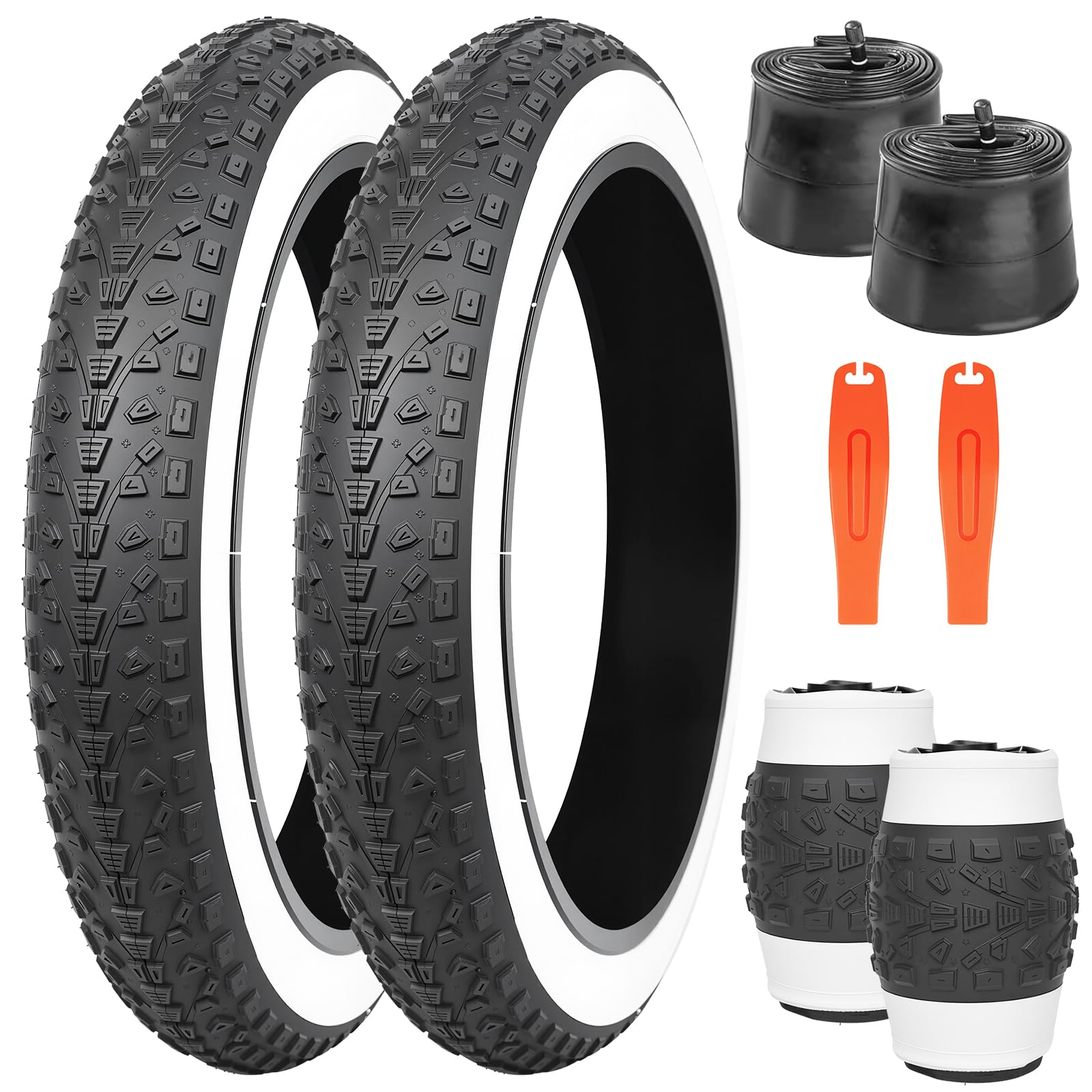 ZUKKA 20/26 pollici Heavy Duty - Pneumatico per bicicletta elettrica, 20/26 x 3,0 cm, per bicicletta elettrica, compatibile con Wide Mountain Snow Bicycle