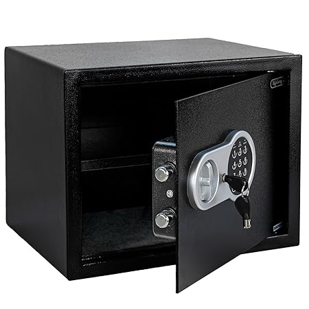Lifelong LLHS12 34Litres Home Safe Electronic Locker|Digital Security Safe for Home & Office with Motorized Locking Mechanism - 1.2 Cubic Feet, (1 Year Warranty, Black)