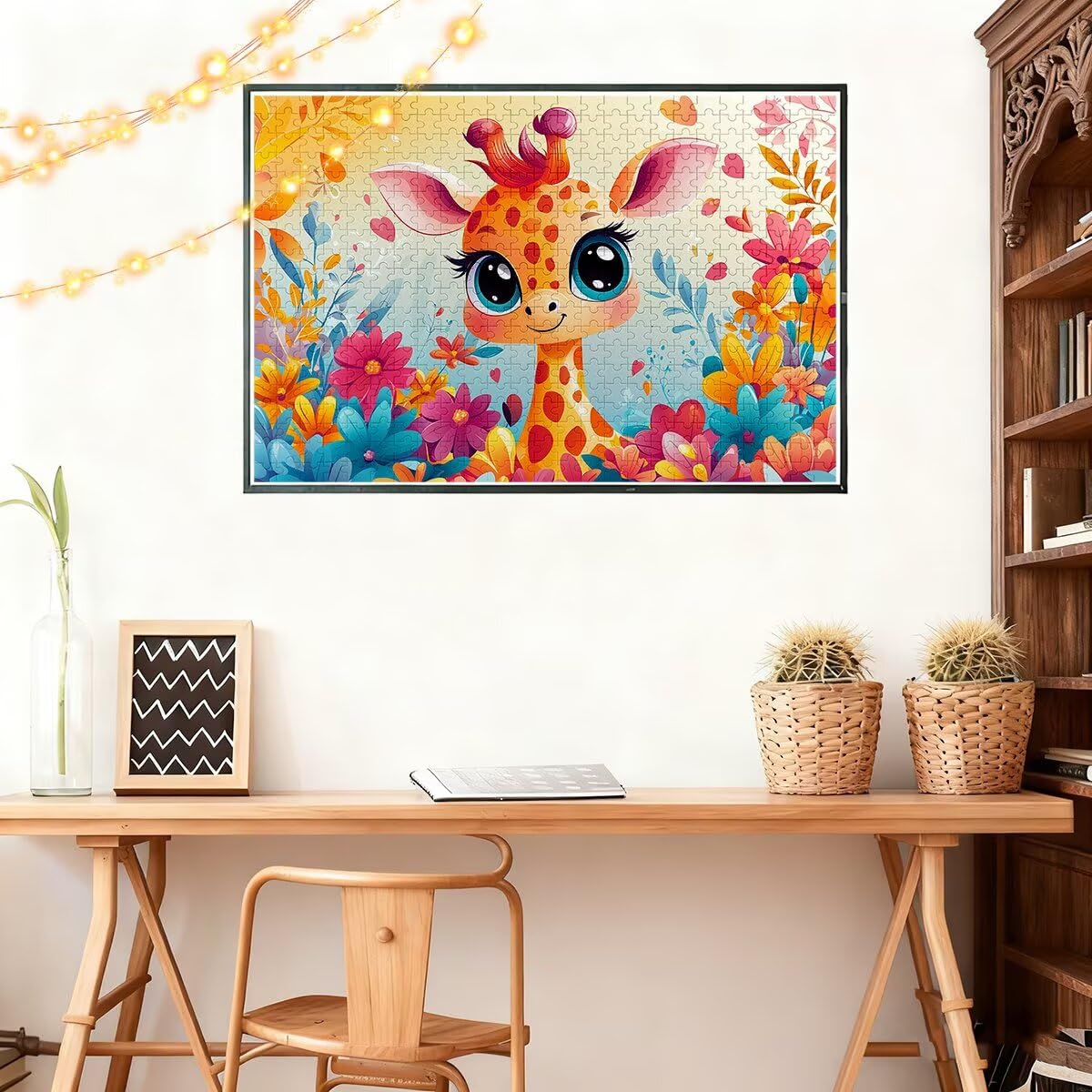Puzzle 6000 sztuk śliczne puzzle żyrafa wymiary 179 x 105 cm puzzle dla dorosłych kreatywna rozrywka, śmieszne klasyczne puzzle zabawki edukacyjne oryginalne prezenty dla kobiet D-06