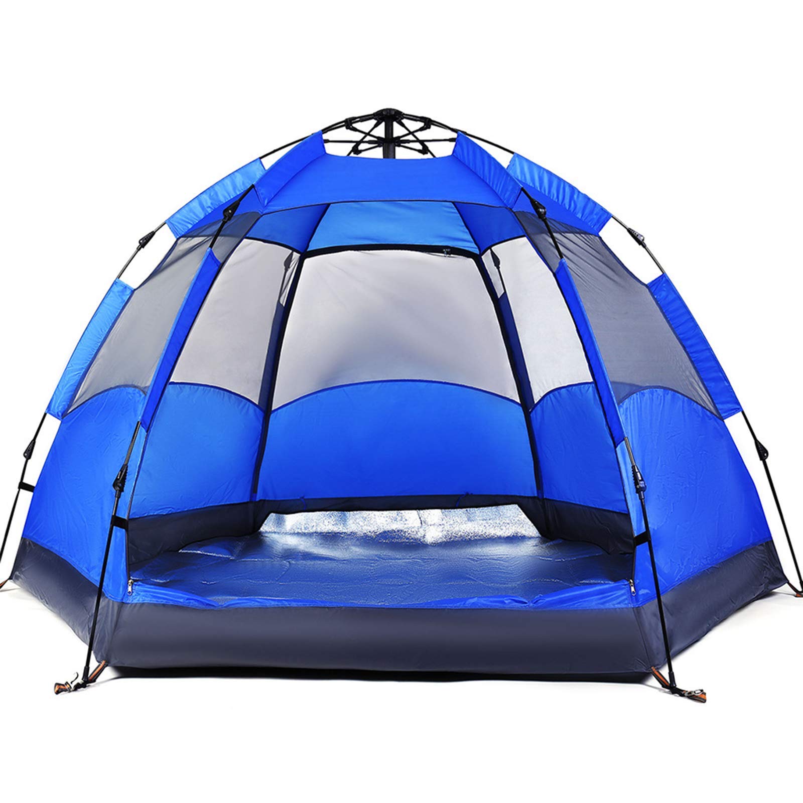 wetterschutz pop up zelt Regenschutz im Freien, Pop-Up-Zelt für 3 bis 4 Personen, automatisch öffnendes Zelt, sechseckig, für Camping, Rucksackreisen, Wandern, Strand im Freien Sport & Freizeit Klappsauger Doréma-Umfangmaß:925-950 Rocktrail Mummy Schlafsack Tourist