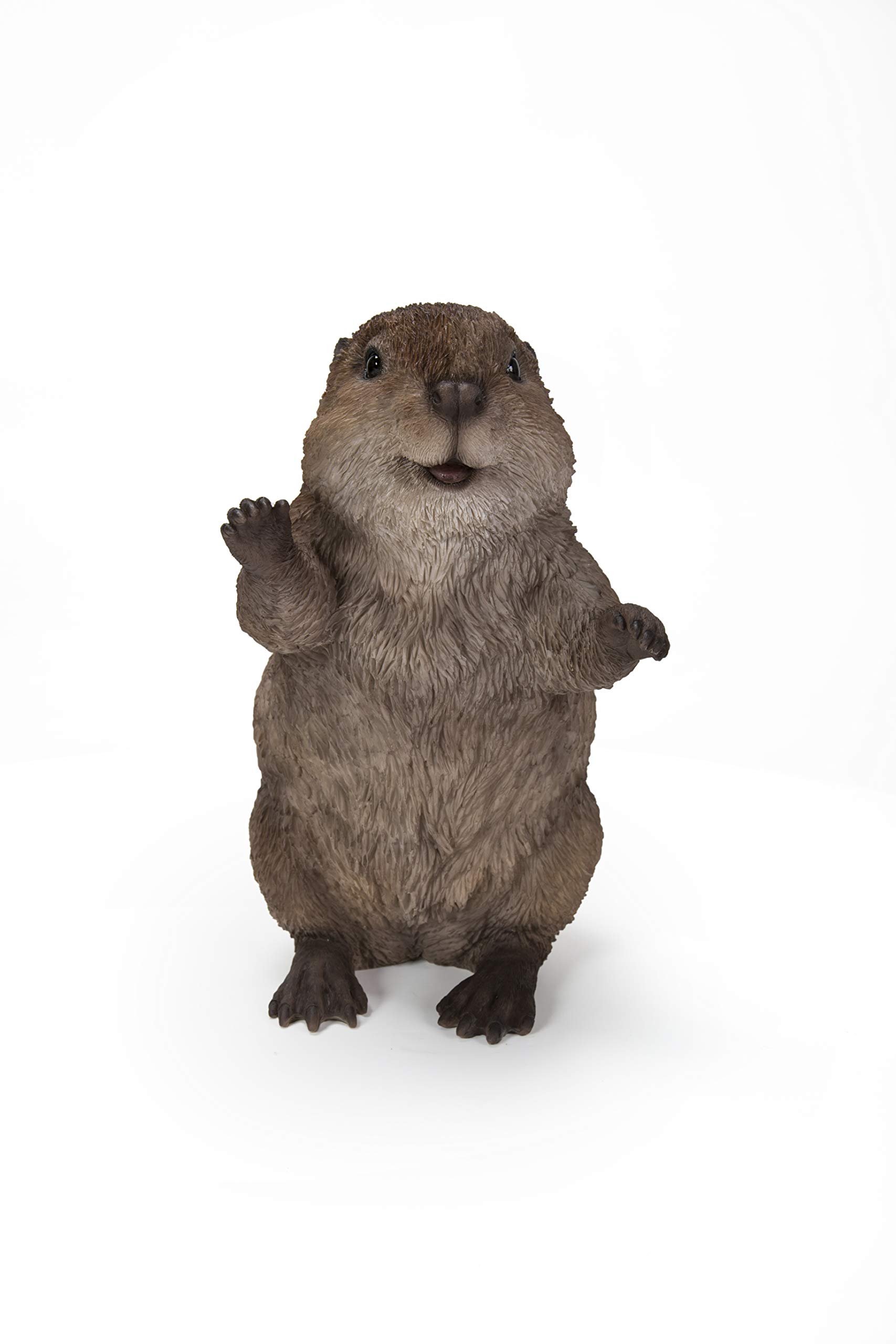 Hi-Line Gift Ltd. AMERICAN BEAVER CUB STANDING STATUE, Brown, 5.43 x 6.3 x 5.43 inches - Image 2