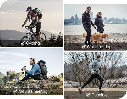 Miniatura 7 de Santic Men's Cycling Jacket Winter Thermal Fleece Windproof Breathable Reflective Softshell Windbreaker Running Jackets