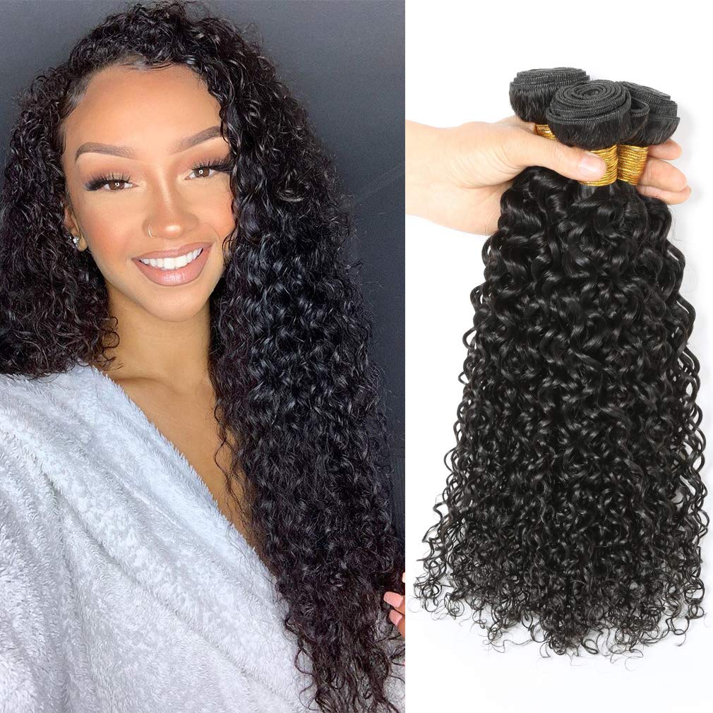 Amazon.com : Brazilian Kinky Curly Hair Bundles 18 20 22  display picture 1
