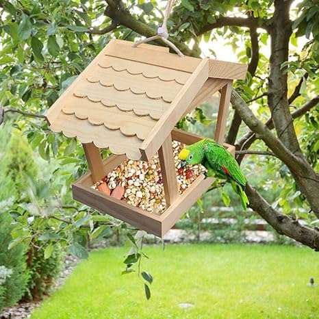 Amazon Co Jp Hopefull 鳥餌箱 集まる餌台 エサ置き 野鳥餌台 天然木材 野鳥 えさ台 小鳥 餌台 餌箱ガーデン バードフィーダー バードウォッチング 野鳥 給餌器 餌台 餌場 えさ台 小鳥 鳩 野鳥観察 吊下げ Agreeable ペット用品