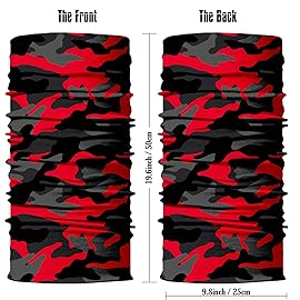 Obacle Neck Gaiter Face Mask Bandana for Dust Wind Sun Protection for Men Women