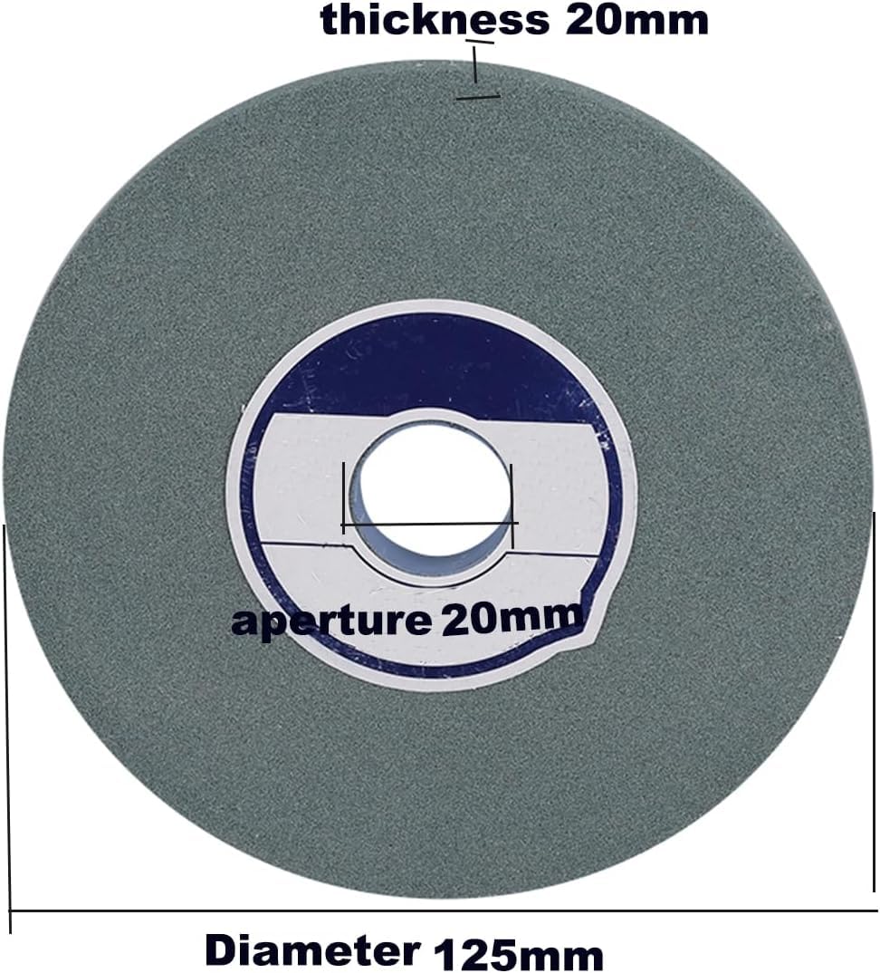 Tarcze szlifierskie, Do szlifierek kątowych, zielony węglik krzemu, ziarnistość 80, otwór 20 mm, grubość(Diameter 125mm)