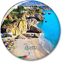 Vista 1 de España Balcón Europeo, Nerja Nevera Imán Decorativo Imán Turístico Ciudad Viaje Recuerdo Colección Regalo Fuerte Refrigerador Pegatina