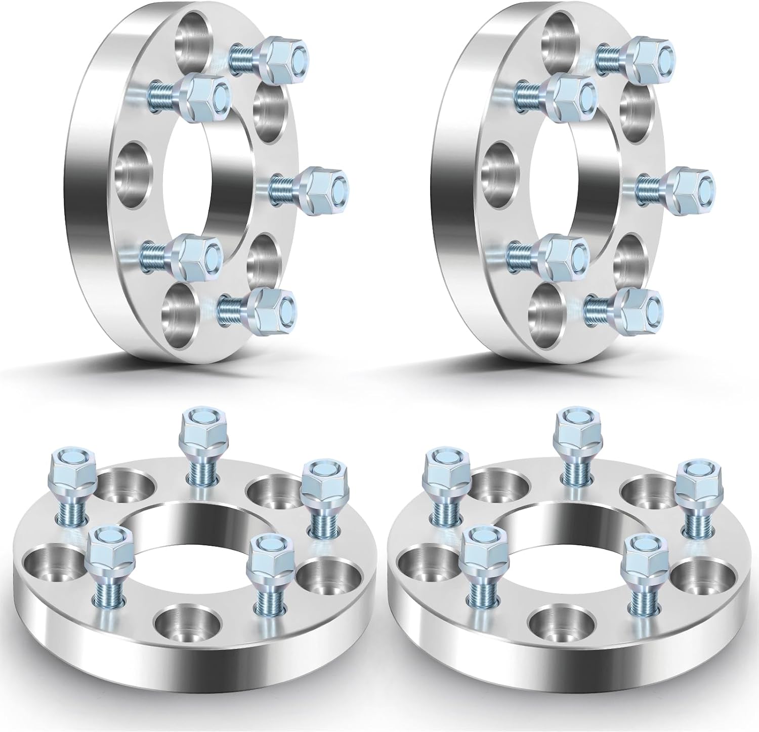 SCITOO 4Pcs 5x5 to 5x4.75 Wheel Adapters 1 inch Thread Pitch 12x1.5 Hub Bore 78.3mm 5 Lug Wheel Spacers Fit for Roadmaster Impala Caprice Pacifica Town & Country Journey Grand Caravan