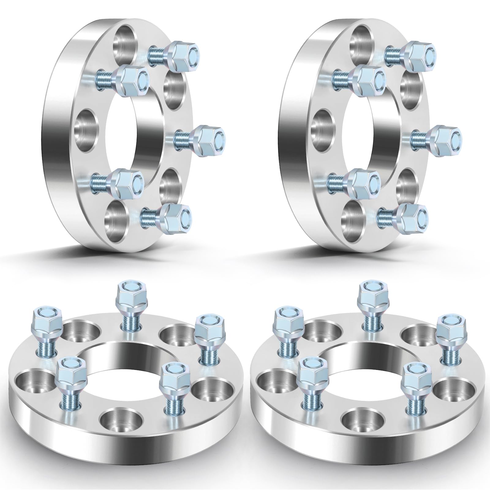 SCITOO 4Pcs 5x5 to 5x4.75 Wheel Adapters 1 inch Thread Pitch 12x1.5 Hub Bore 78.3mm 5 Lug Wheel Spacers Fit for Roadmaster Impala Caprice Pacifica Town &amp; Country Journey Grand Caravan