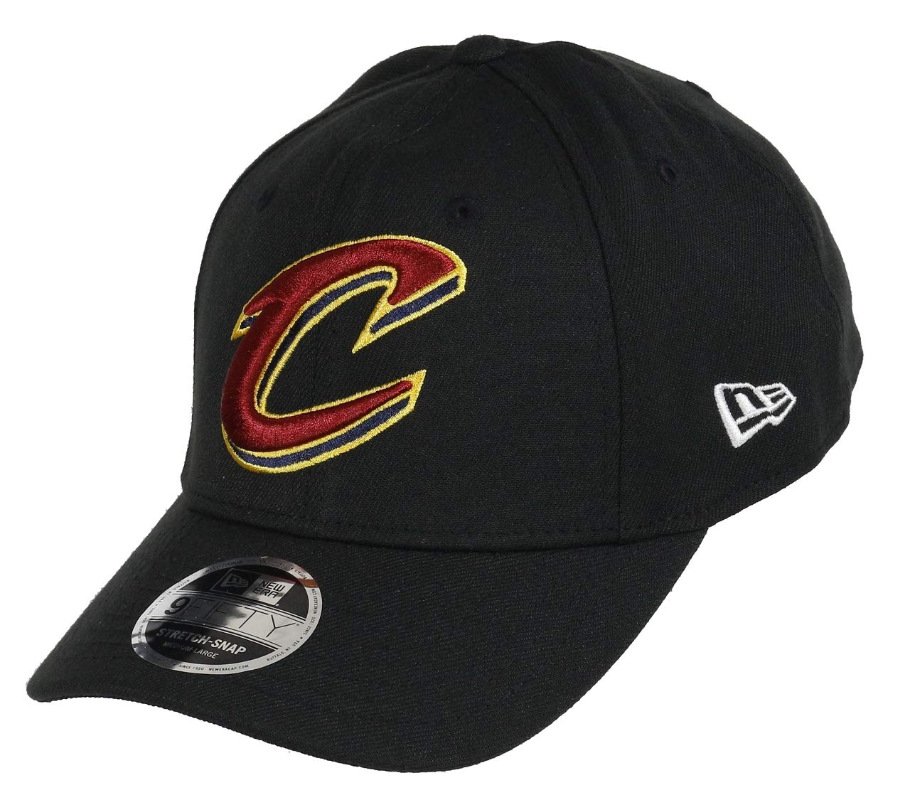 New Era Men's Black - Cleveland Cavaliers Stretch 9Fifty Snapback Cap ~ Cleveland Cavaliers Black